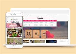 网上订花商城HTML网站模板 - 源空间