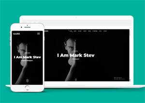 黑色酷炫设计师网站模板下载 - 源空间