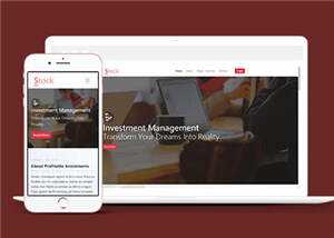 简洁股票金融分析团队HTML网页模板下载 - 源空间