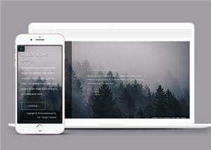 简洁公司产品动态单页面响应式网页模板下载 - 源空间