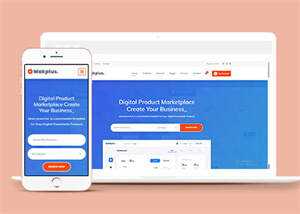 宽屏插件交易网站HTML5模板 - 源空间