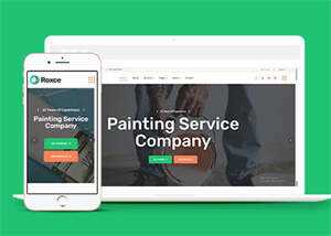 涂料油漆厂家网站模板下载 - 源空间