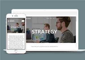 教育机构介绍动态响应式网站模板下载 - 源空间