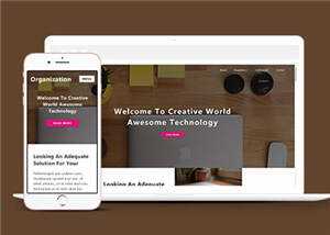 简洁创意科技展示响应式网页模板下载 - 源空间