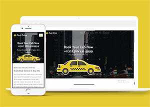 出租车预约服务网站模板下载 - 源空间