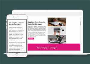 简洁商务创造营销服务响应式网页模板下载 - 源空间