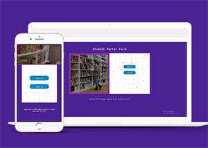 学校图书馆注册登录类网站模板 - 源空间