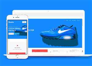 耐克品牌鞋商城类网站模板源码 - 源空间