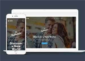 简洁产品商务展示动态响应式网页模板下载 - 源空间