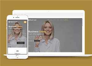宽屏商业信贷服务公司响应式网站模板下载 - 源空间