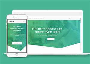 宽屏绿色产品信息展示响应式网站模板下载 - 源空间