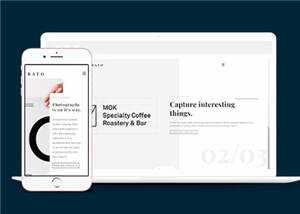 宽屏创意展示动态响应式网站模板下载 - 源空间