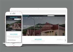 宽屏国外别墅展示类网站模板 - 源空间