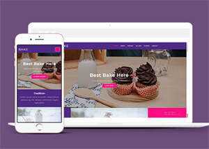 面包烘焙品牌加盟网站模板下载 - 源空间