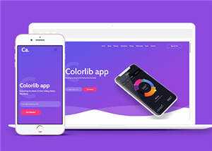 宽屏APP项目展示响应式网页模板下载 - 源空间