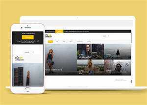 宽屏欧美图片分享网站模板下载 - 源空间