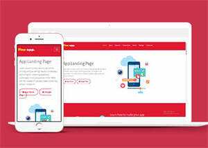 响应式手机购物APP网站模板下载 - 源空间