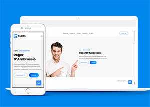 响应式个人简历主页HTML模板源码 - 源空间