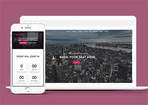 演讲会门票销售网站模板下载 - 源空间