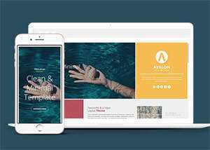 宽屏多色块布局网站模板下载 - 源空间