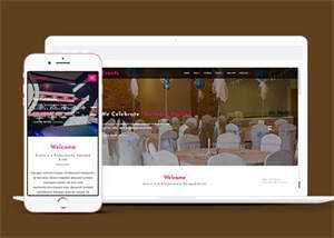 简洁国外婚礼策划网站模板 - 源空间