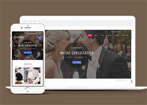 浪漫婚礼邀请展示网站模板下载 - 源空间