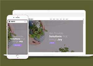 简约创意商业解决方案动态响应式网页模板下载 - 源空间