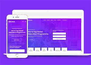 在线课程教育机构网站模板下载 - 源空间