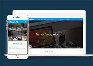 简洁企业咨询服务展示HTML网页模板下载 - 源空间