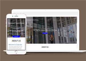 简约公司项目解决方案HTML网页模板下载 - 源空间
