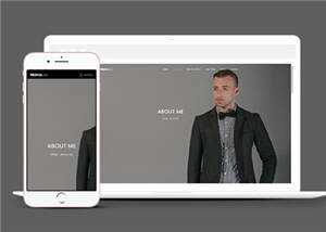 简约企业项目展示响应式网站模板下载 - 源空间