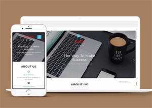 响应式国际金融理财类网站模板 - 源空间