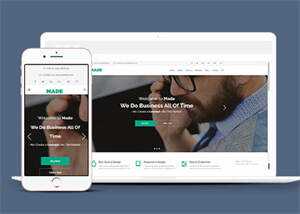 简洁商务印刷广告设计网站模板 - 源空间