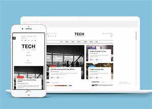互联网科技媒体HTML网站模板 - 源空间