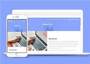 简洁数字产品企业网站模板源码下载 - 源空间