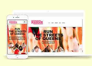 简洁跑步健身俱乐部类网站模板 - 源空间