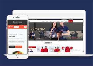 宽屏美食DIY制作网站模板下载 - 源空间