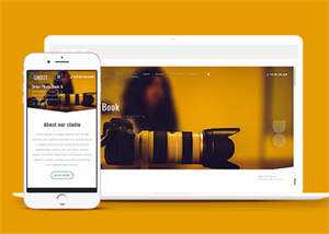 高端专业单反相机企业网站模板 - 源空间