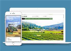 宽屏农业生产项目html模板下载 - 源空间