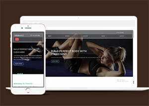 健身房加盟类企业网站模板下载 - 源空间