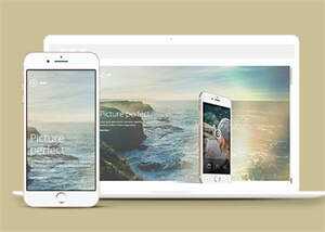 图片视差APP应用网站模板下载 - 源空间