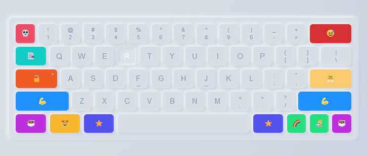 css3创意卡通虚拟键盘样式特效 - 源空间