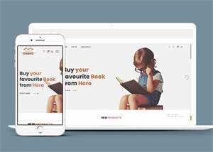 儿童书籍网上商店HTML5模板下载 - 源空间