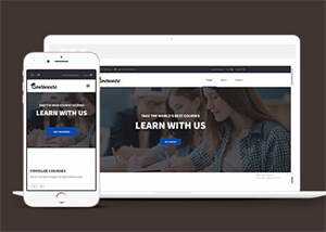 宽屏在线课程学习网站模板下载 - 源空间