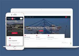 简洁大件物流运输公司网站模板 - 源空间