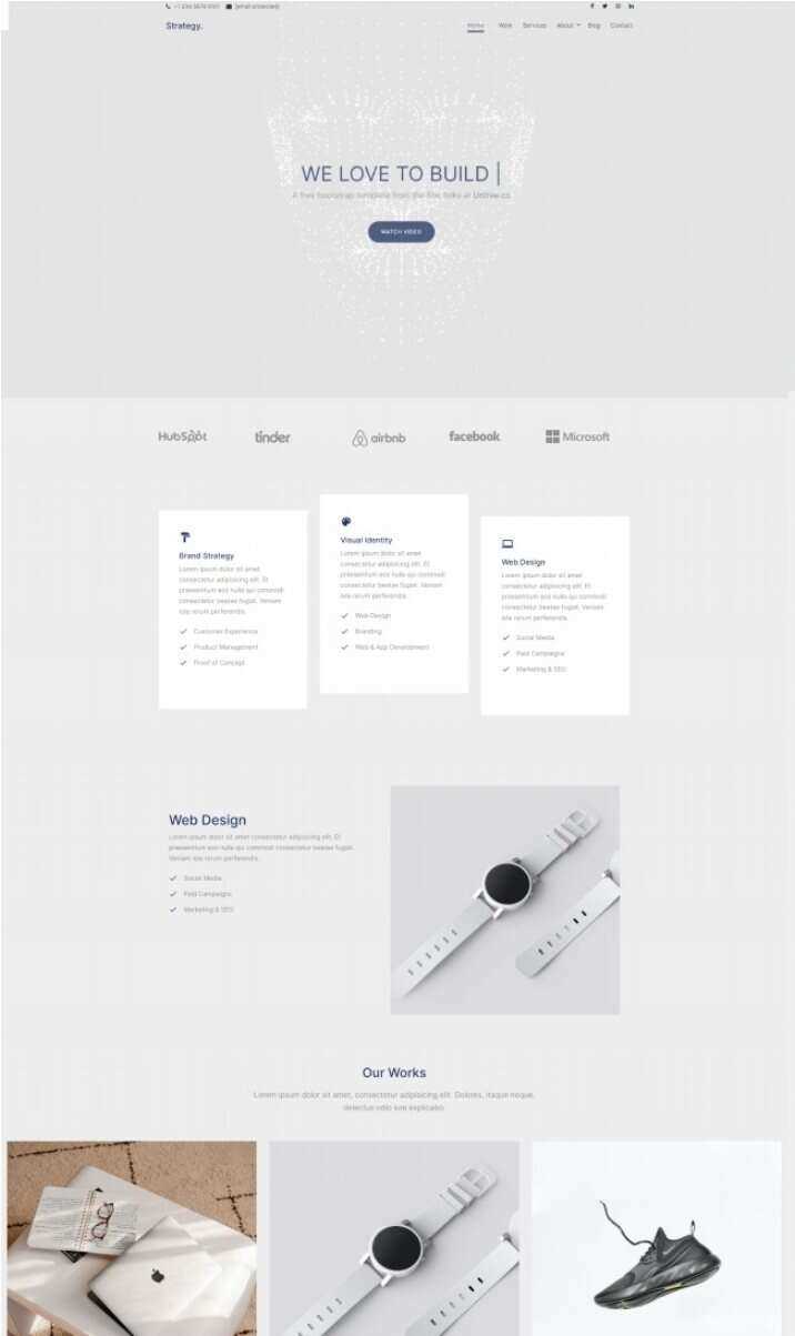 品牌视觉设计公司网站html模板 - 源空间