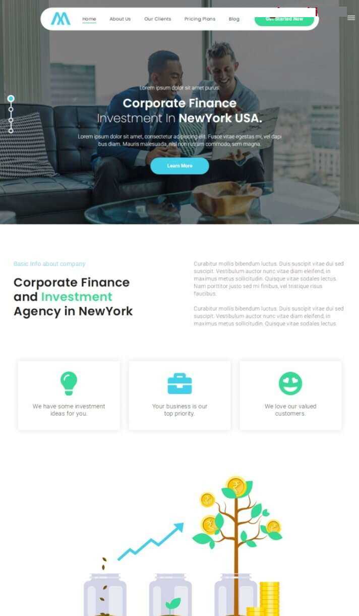 HTML5融资开发机构网站模板 - 源空间
