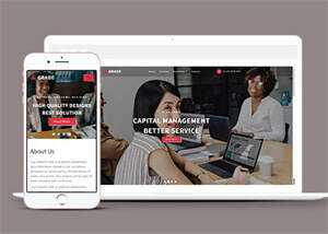 证券咨询服务机构网站模板下载 - 源空间