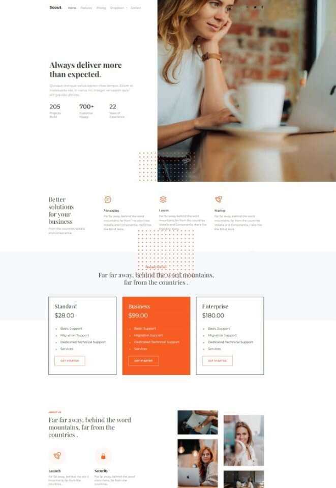 Bootstrap商务咨询服务公司网站HTML模板 - 源空间