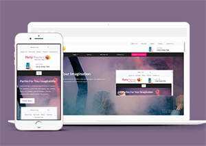 生日派对宣传类网站模板下载 - 源空间